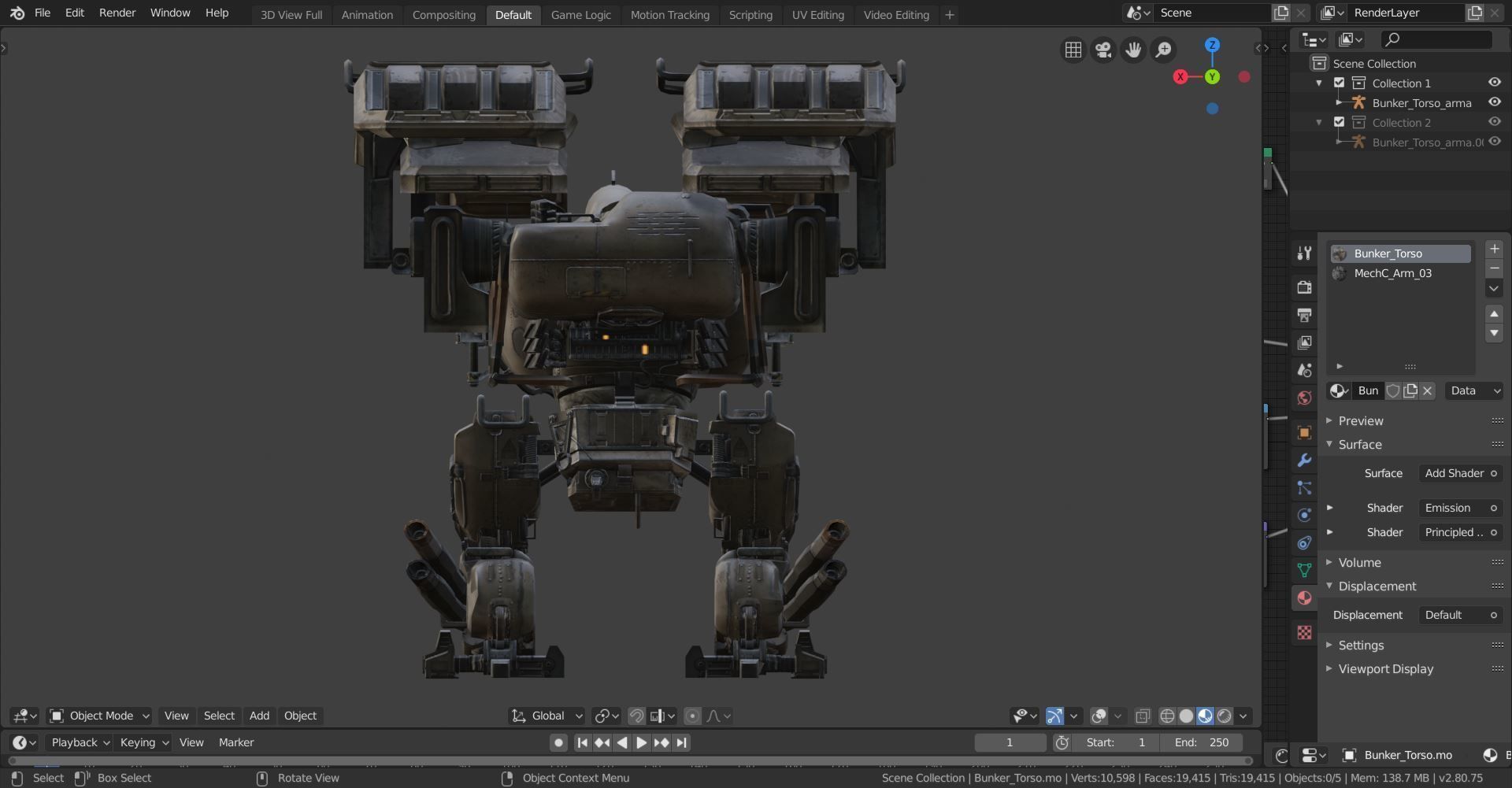 War Robot Character R04 3D model_13