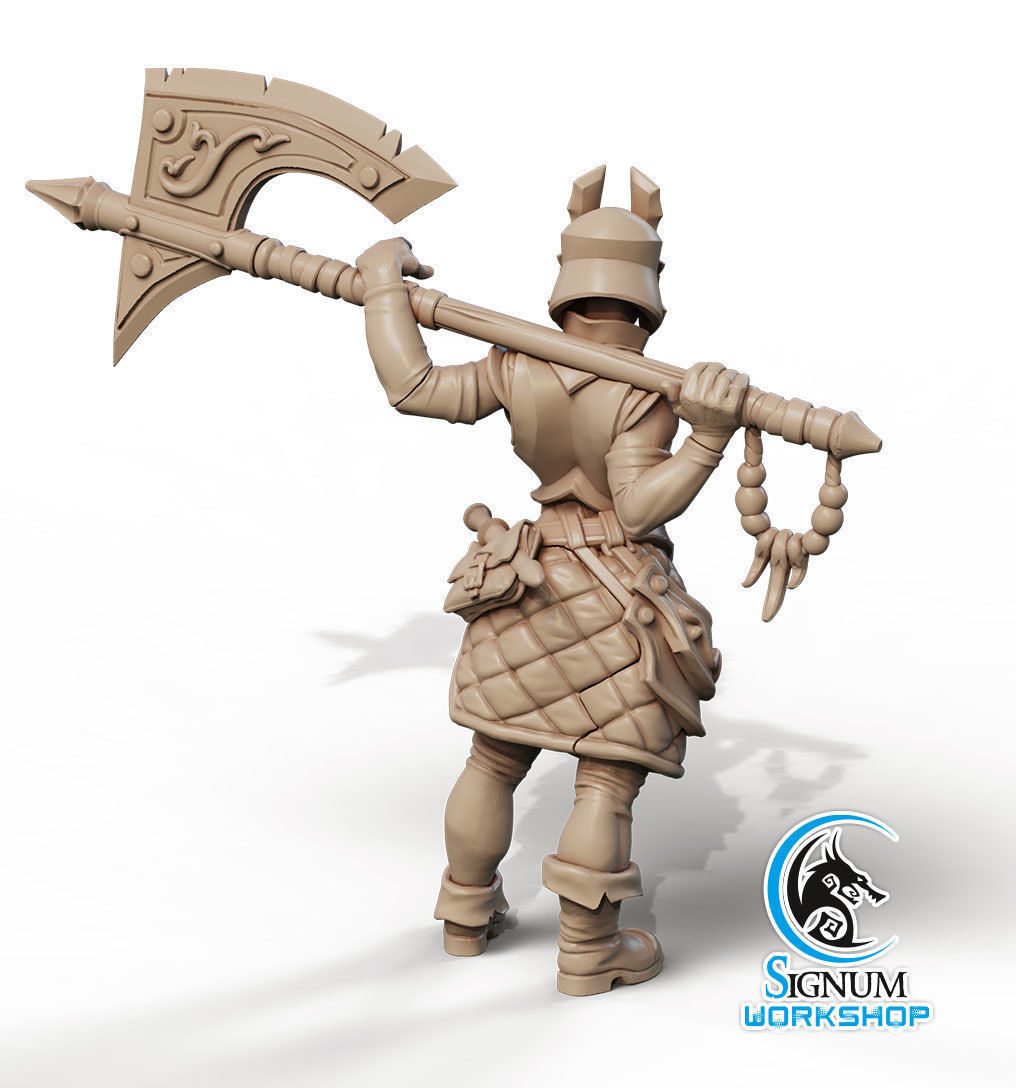 Pre-supported 3D printable model of Riana Armourer 3D print model_2