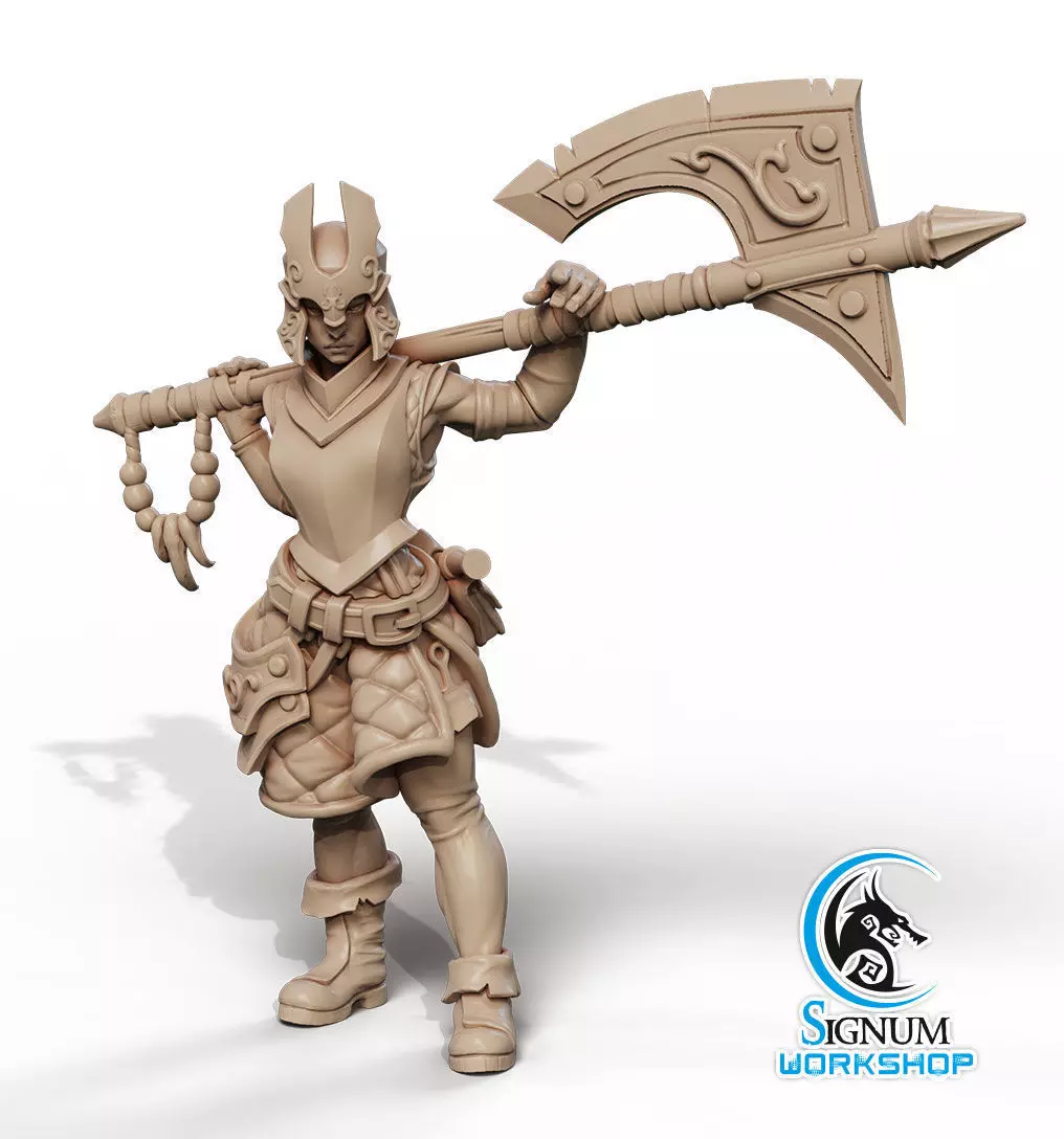 Pre-supported 3D printable model of Riana Armourer 3D print model_0