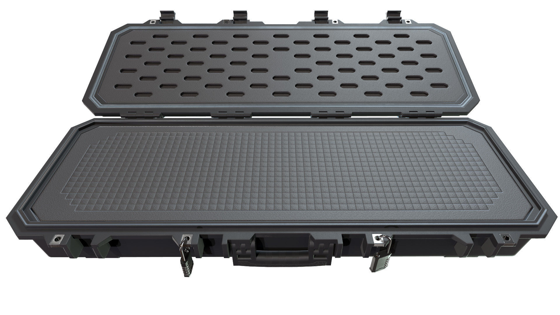 Gun Case and Lock Low-poly 3D model_10