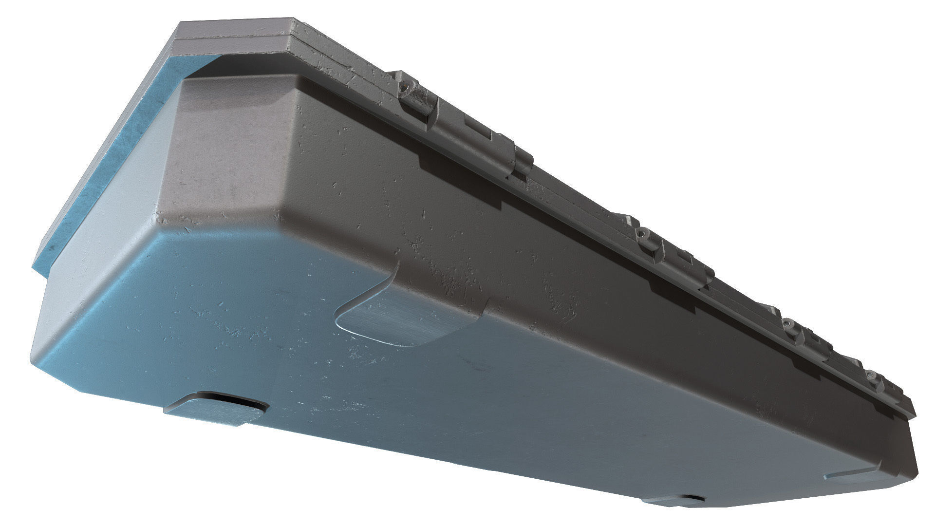 Gun Case and Lock Low-poly 3D model_11