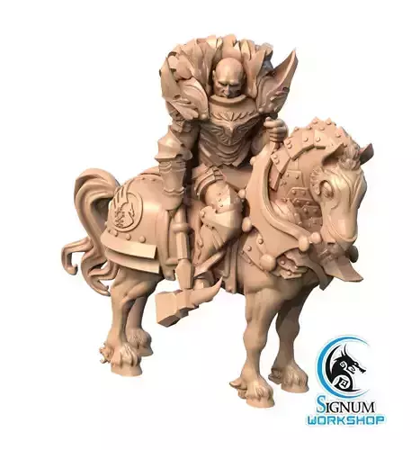 Pre-supported 3D printable model of Commander Ajax