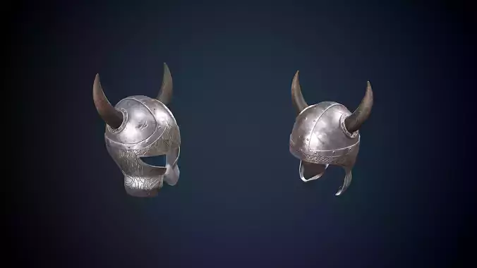 Viking Helmet Game-Ready
