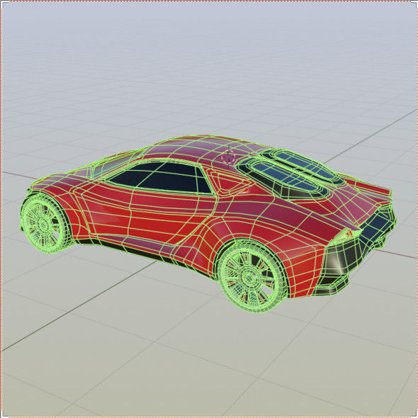 Blendeox futuristic concept car 3D model_10