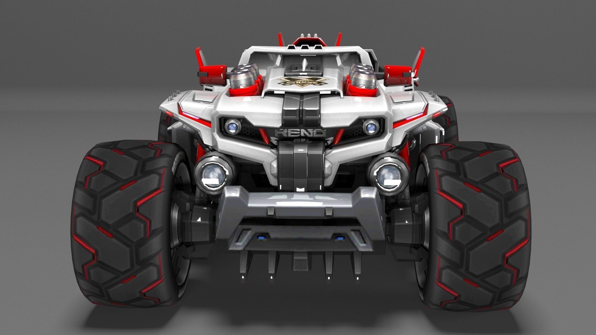 SuperCar S-Renault 3D Model 3D model_3