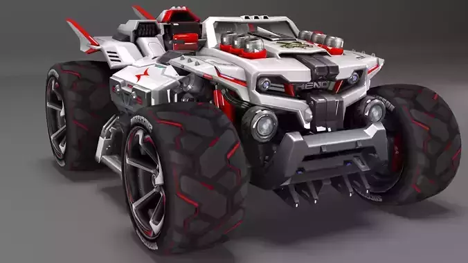 SuperCar S-Renault 3D Model