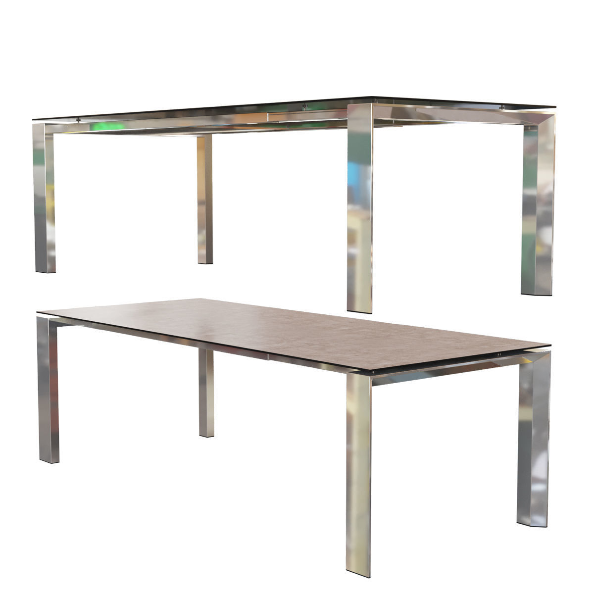 Connubia CB4082-MV180 Royal Dining Table 3D model_2
