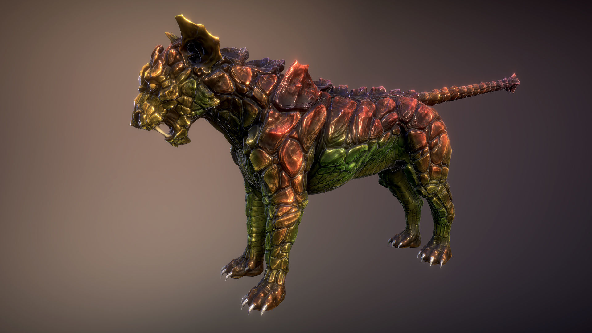 Panthers pack Low-poly 3D model_5