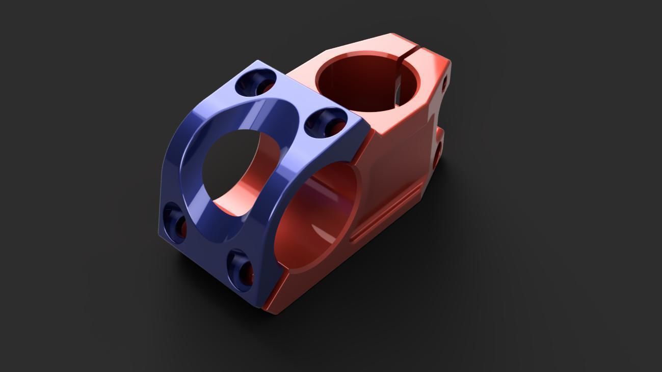 bicycle part metal technology 3D model_3
