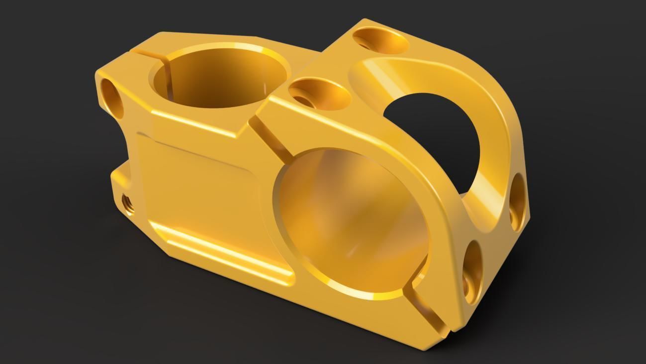 bicycle part metal technology 3D model_4