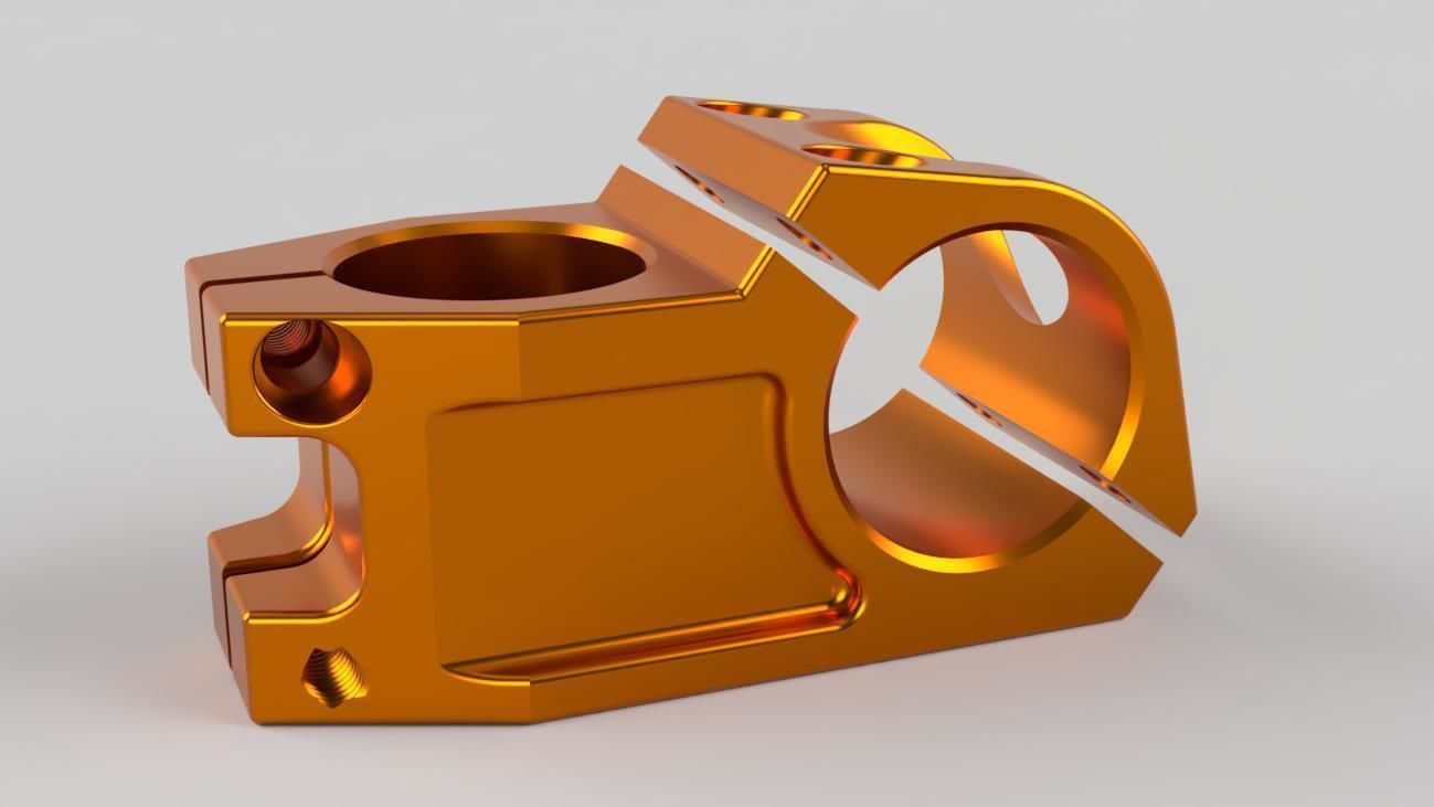 bicycle part metal technology 3D model_1