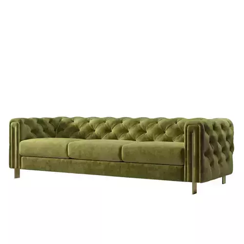Acanva Luxury Chesterfield Vintage Sofa 3D model
