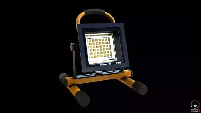 Stand Construction Work Light PBR