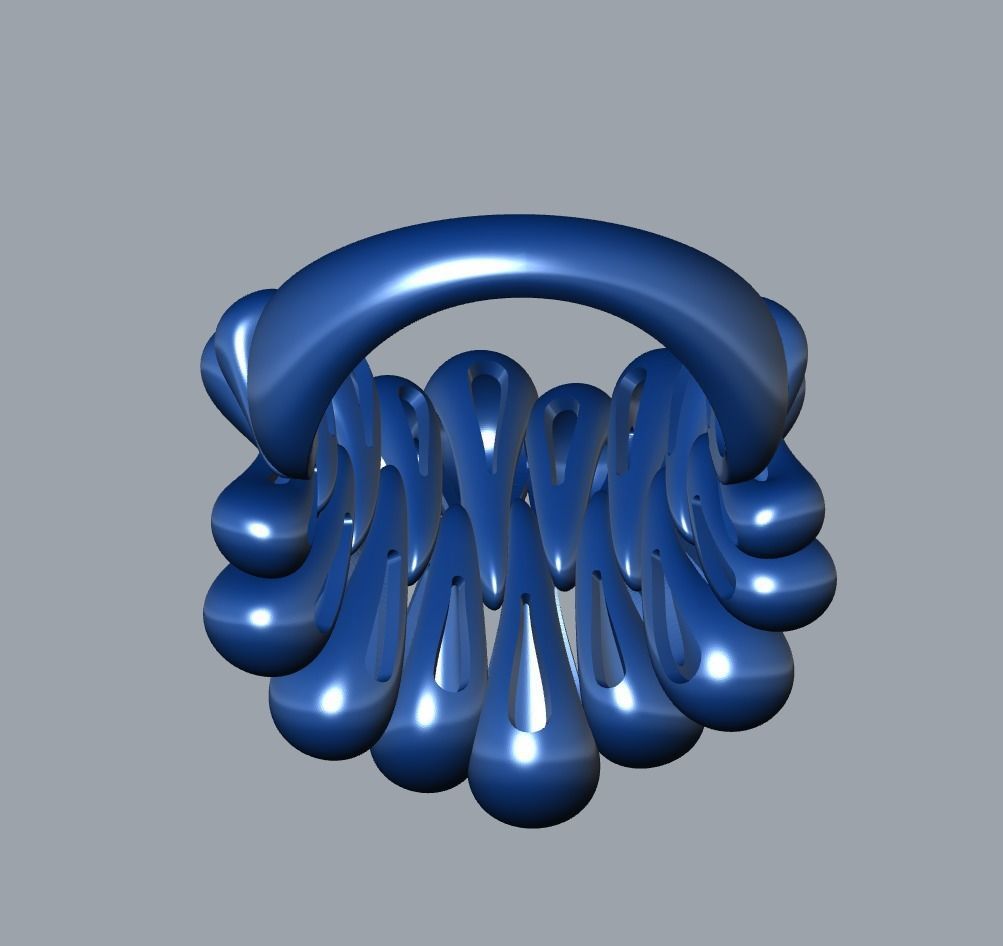 Bubble ring 3D print model_14