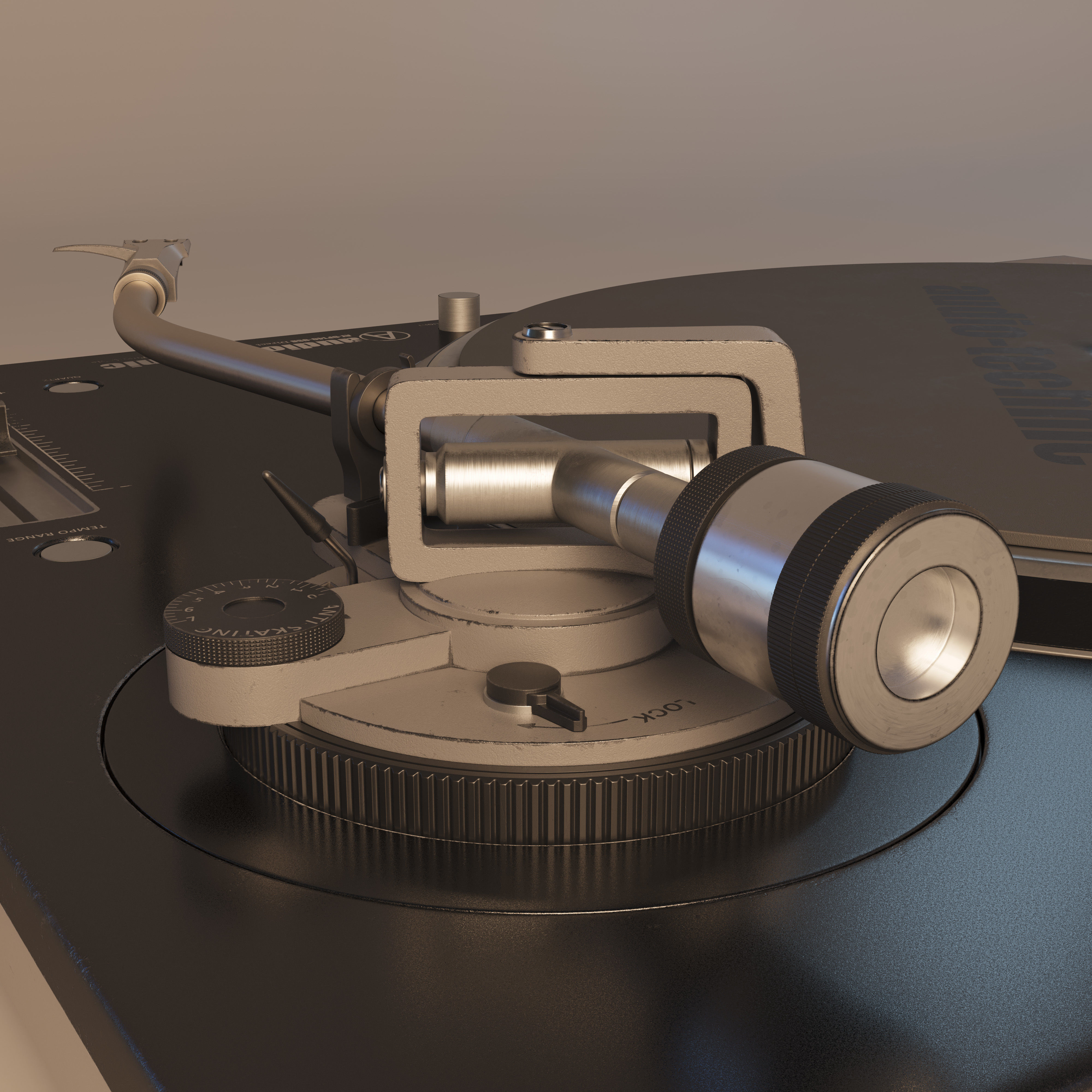 Vinyl player 3D model_8