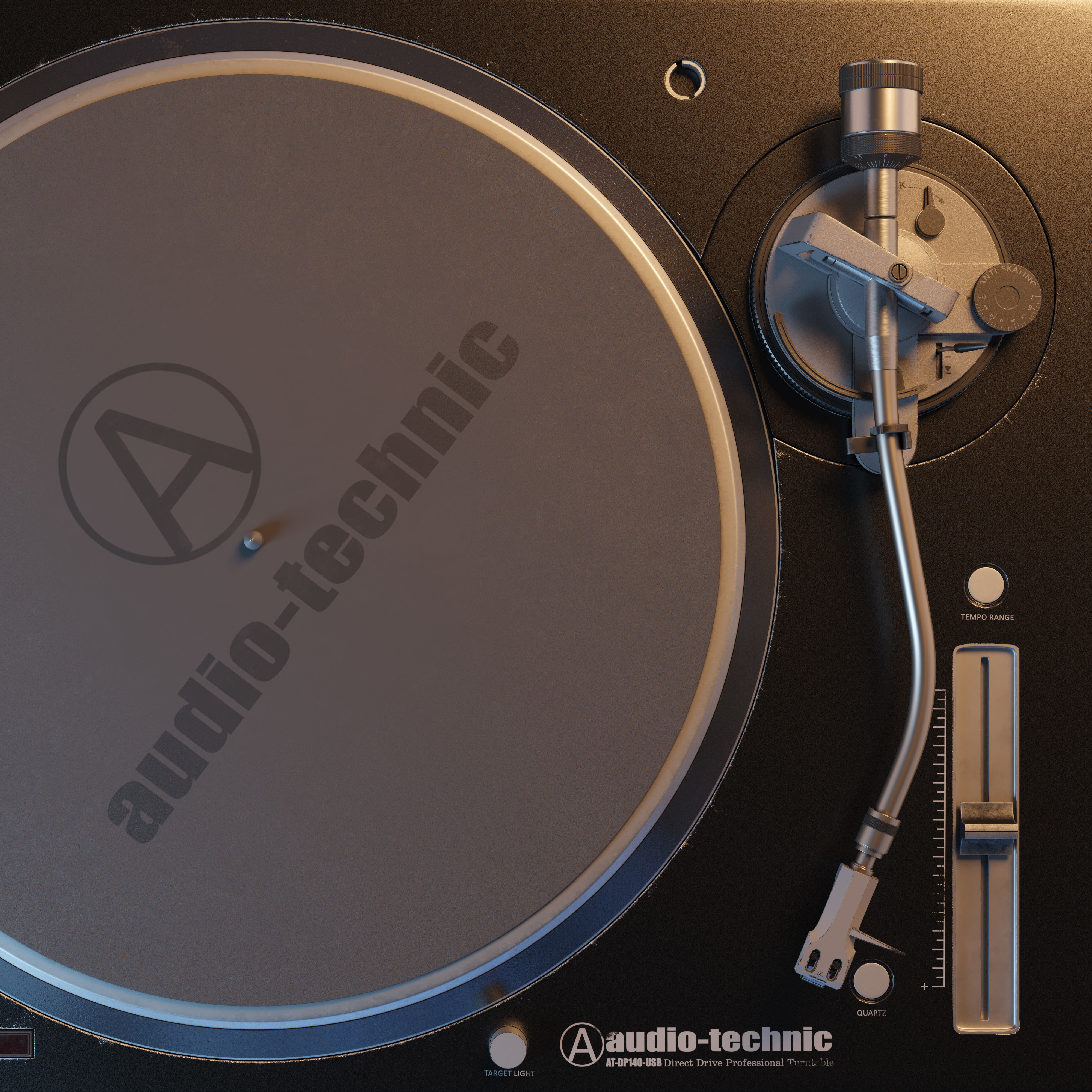 Vinyl player 3D model_4