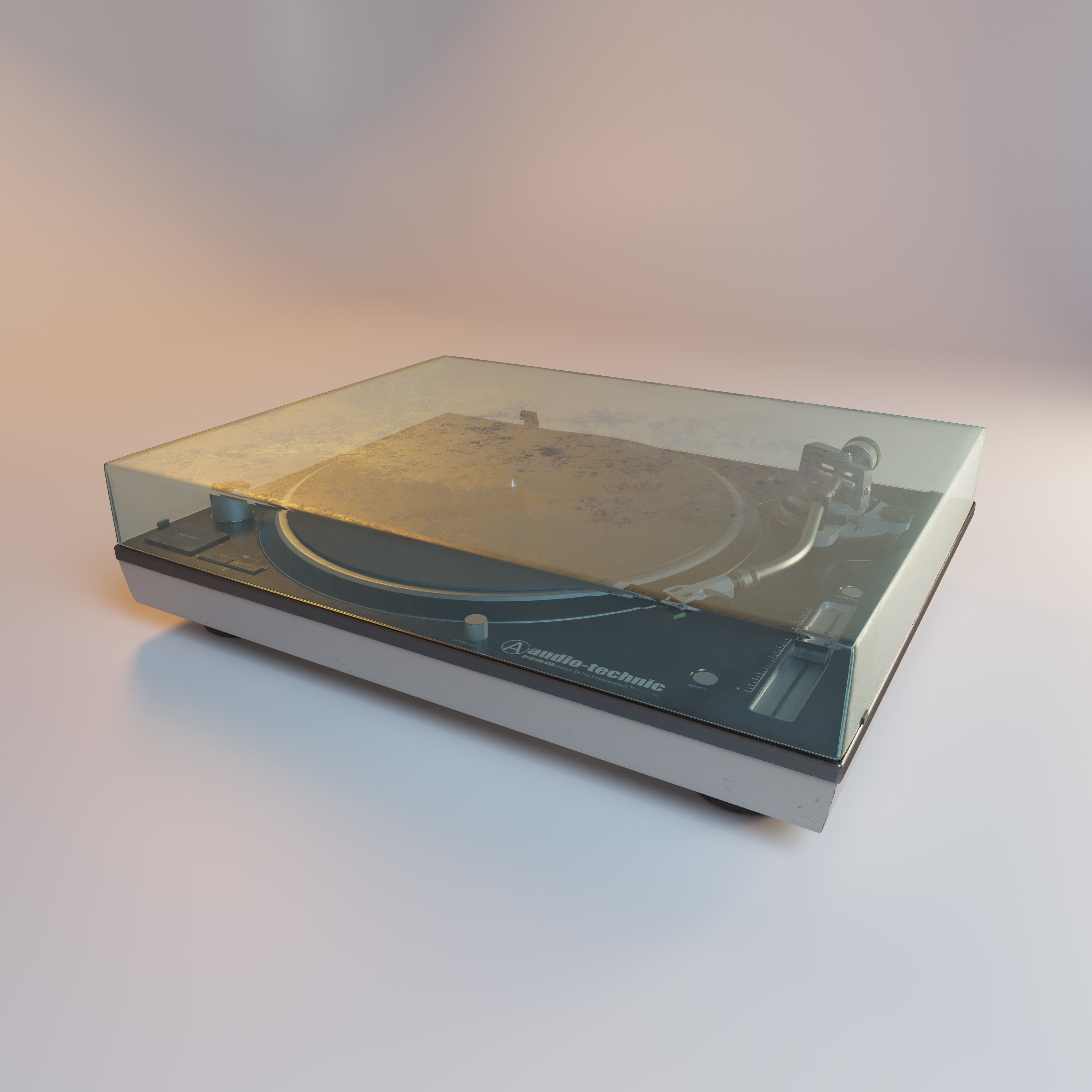 Vinyl player 3D model_3