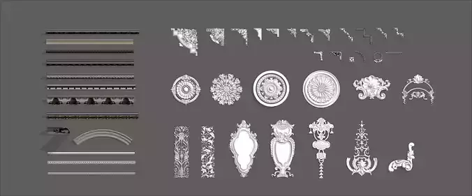 Molding Classic Revit 3D model