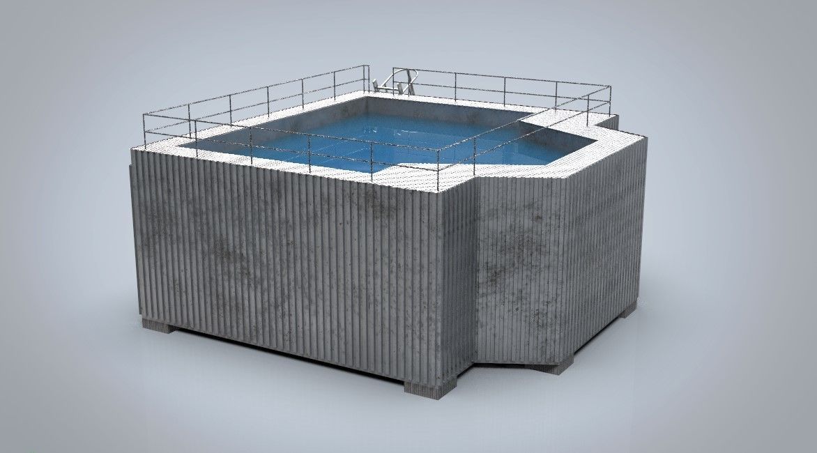 Water tank 3D model_1