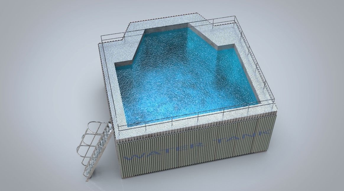 Water tank 3D model_2