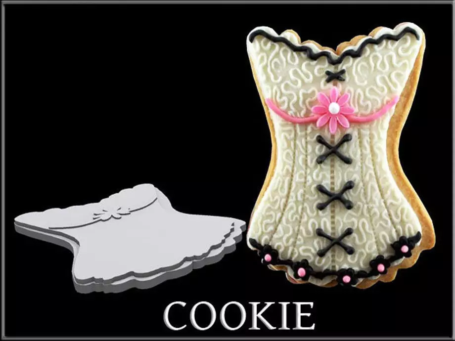 Cookie Corset Low-poly 3D model_0