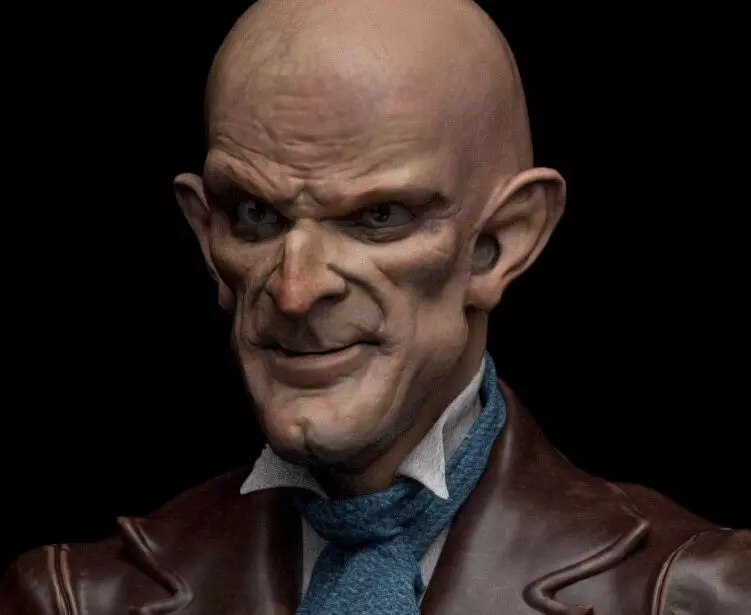 Cabeza Creepy   3D model_0