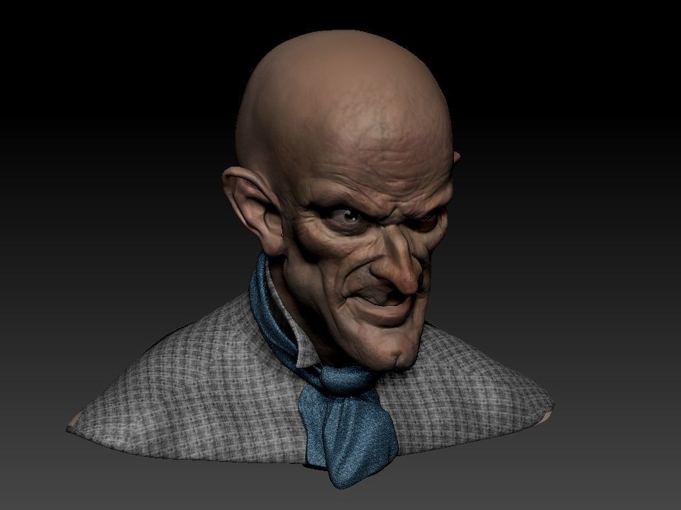 Cabeza Creepy   3D model_24