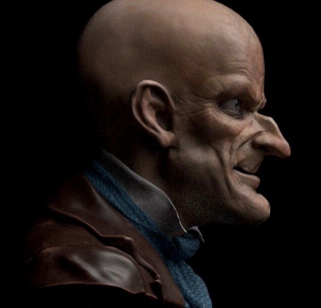 Cabeza Creepy   3D model_3