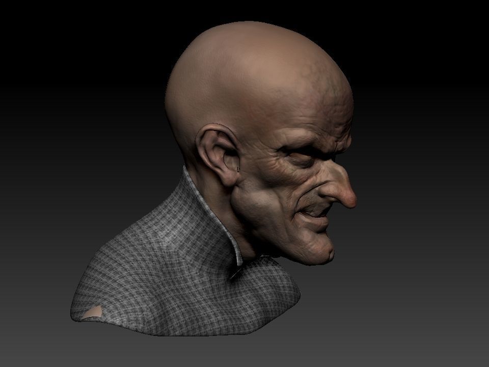 Cabeza Creepy   3D model_23