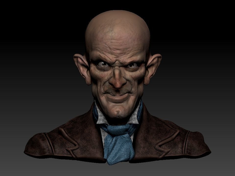 Cabeza Creepy   3D model_6