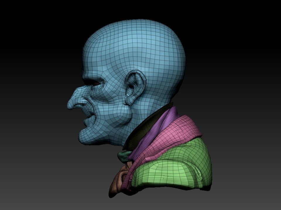 Cabeza Creepy   3D model_17