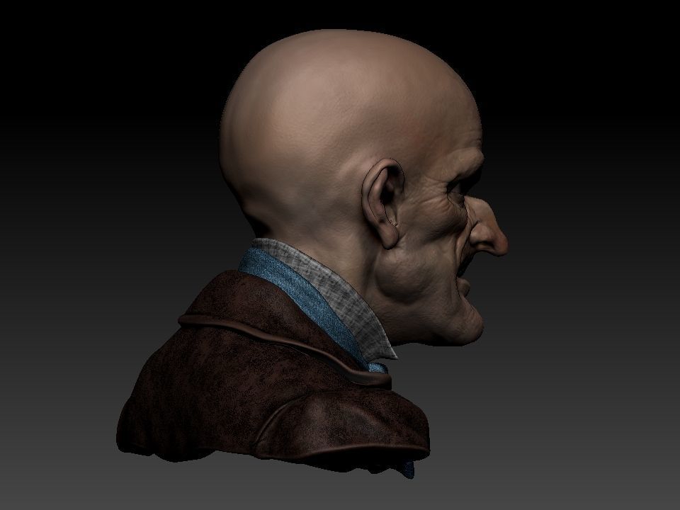 Cabeza Creepy   3D model_11