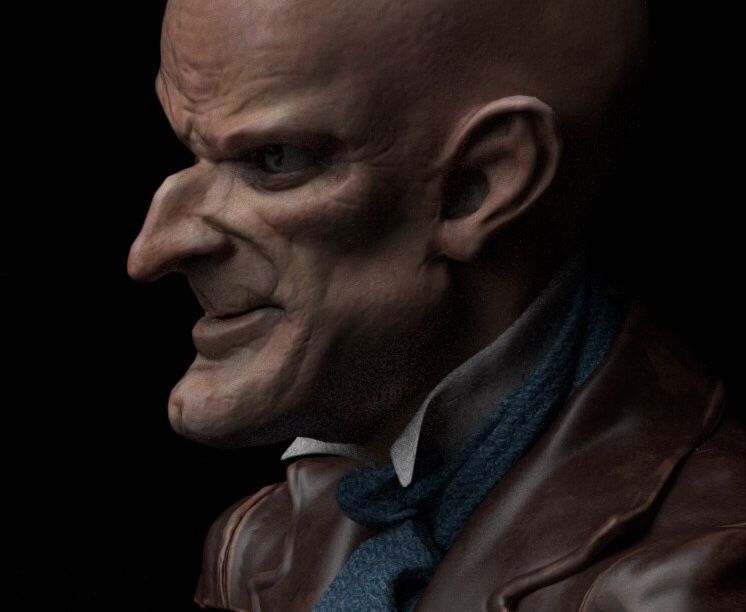 Cabeza Creepy   3D model_4