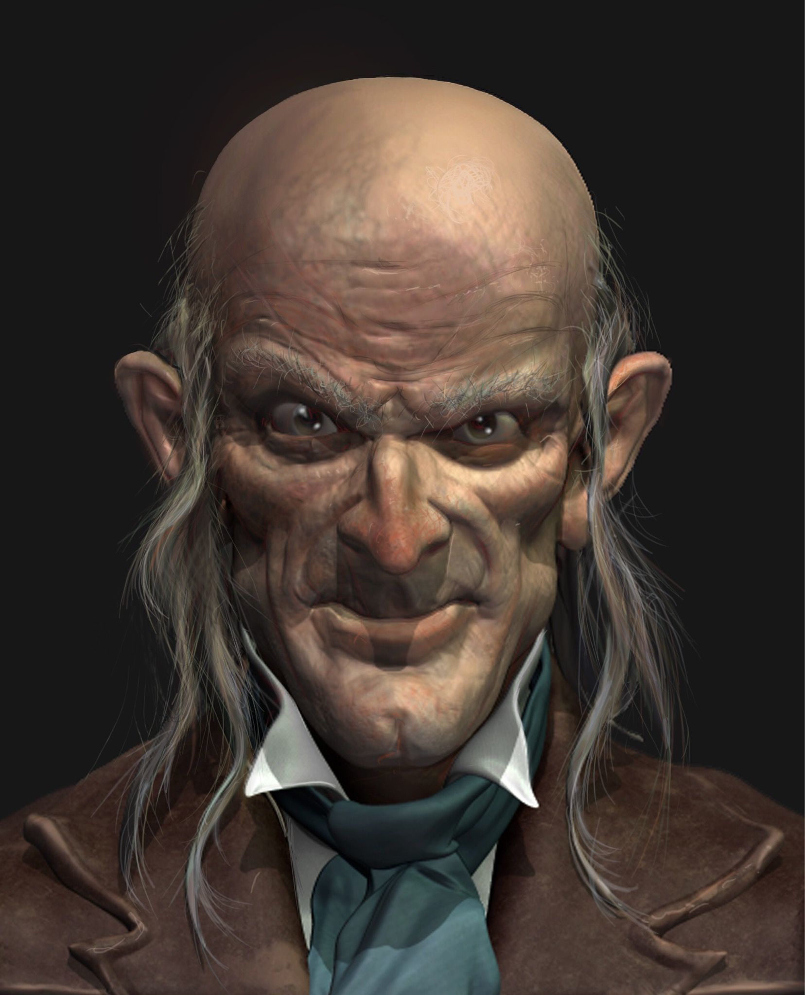 Cabeza Creepy   3D model_5