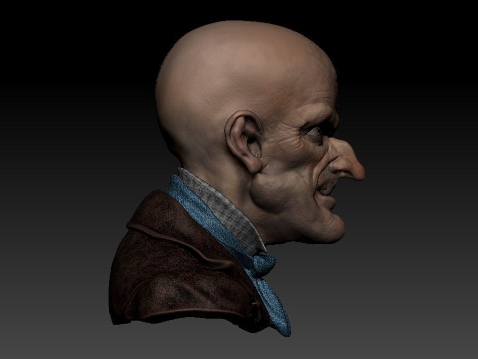 Cabeza Creepy   3D model_8