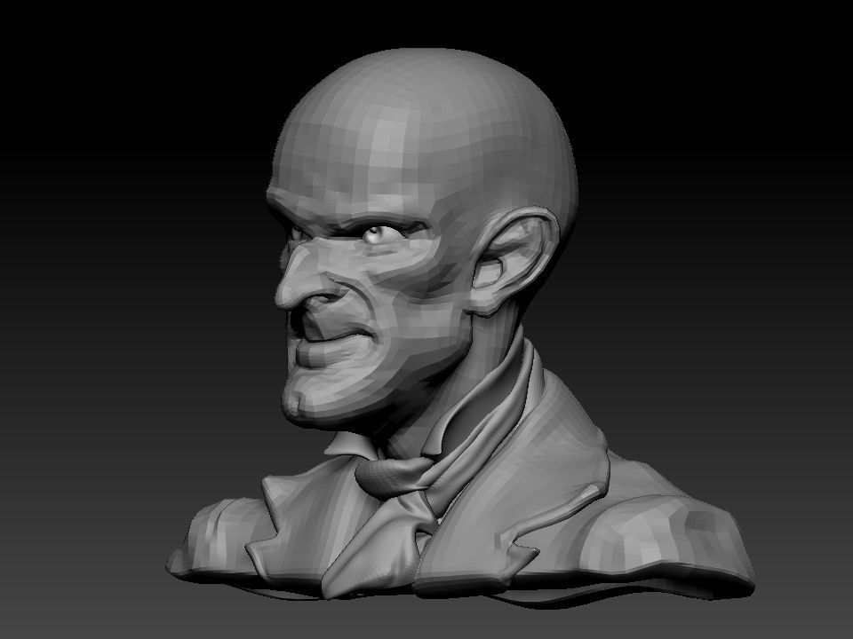 Cabeza Creepy   3D model_13