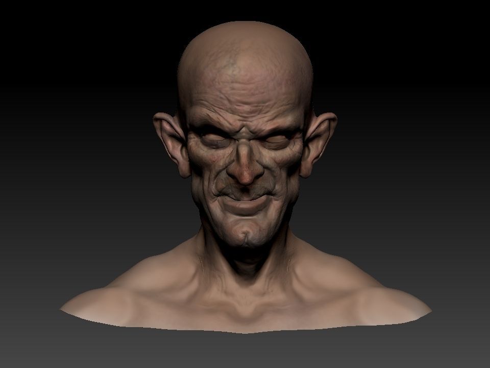 Cabeza Creepy   3D model_22