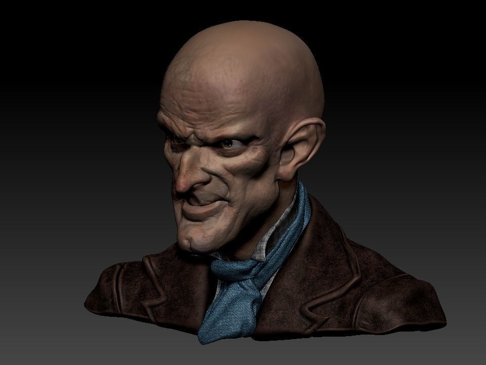 Cabeza Creepy   3D model_9