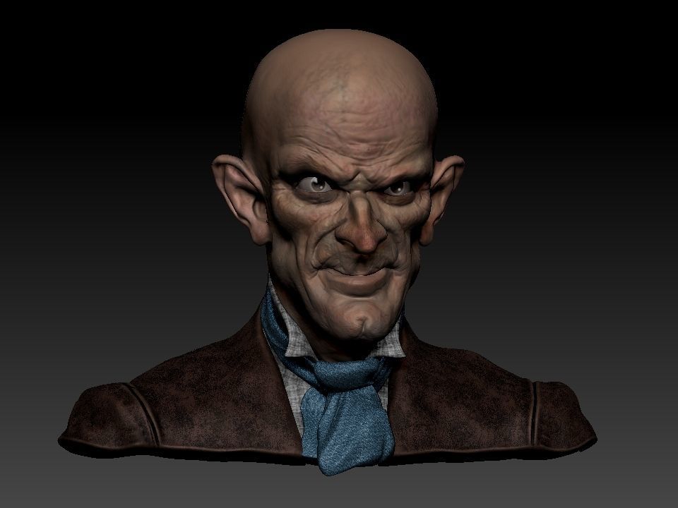 Cabeza Creepy   3D model_25
