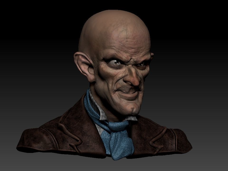 Cabeza Creepy   3D model_7