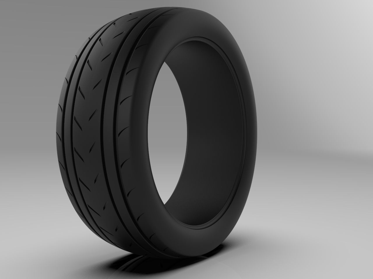 Basic Tyre and Rim   3D model_3