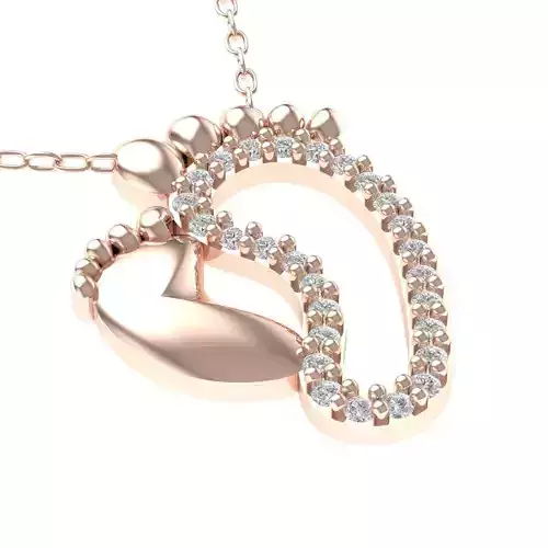 Foot Pendant Mother and Kids Feet Pendant