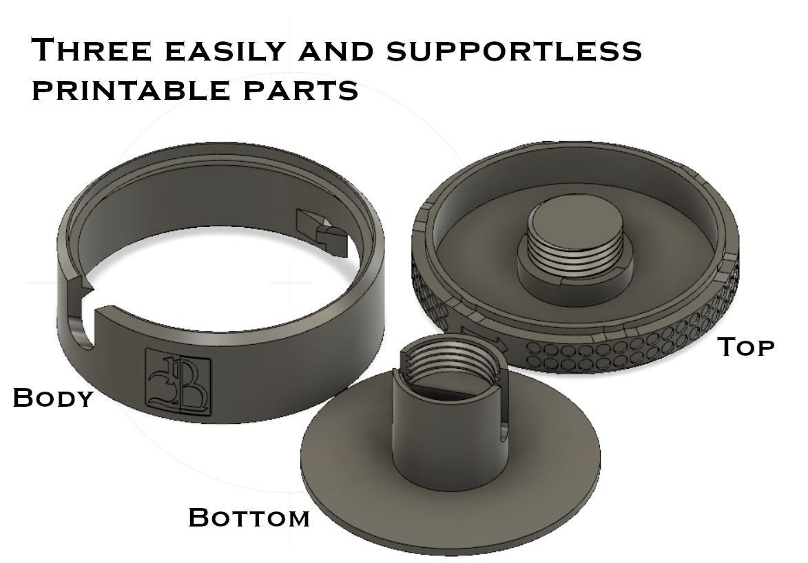 Cable Reel Winder Organizer 3D print model_1