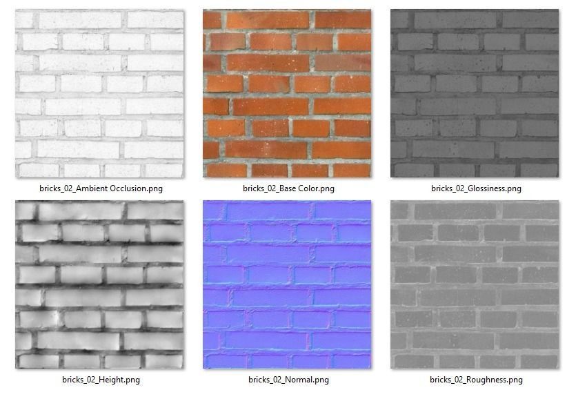 Bricks PBR Texture 02 Texture_16