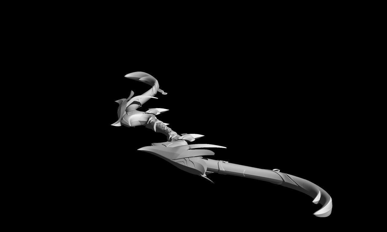 genshin impact Favonius Warbow 3D print model_5