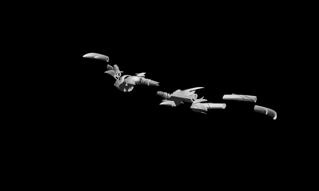 genshin impact Favonius Warbow 3D print model_6