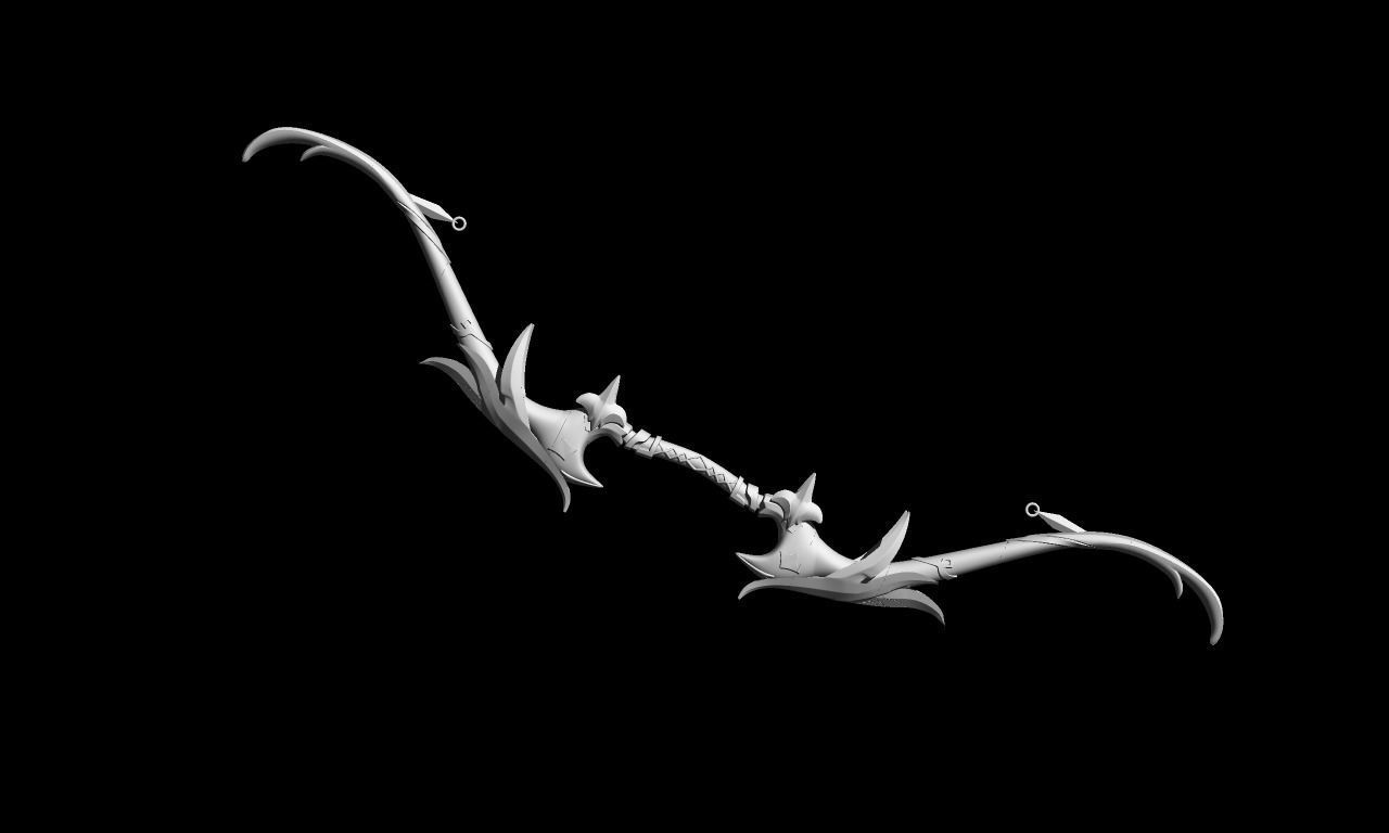 genshin impact Favonius Warbow 3D print model_4