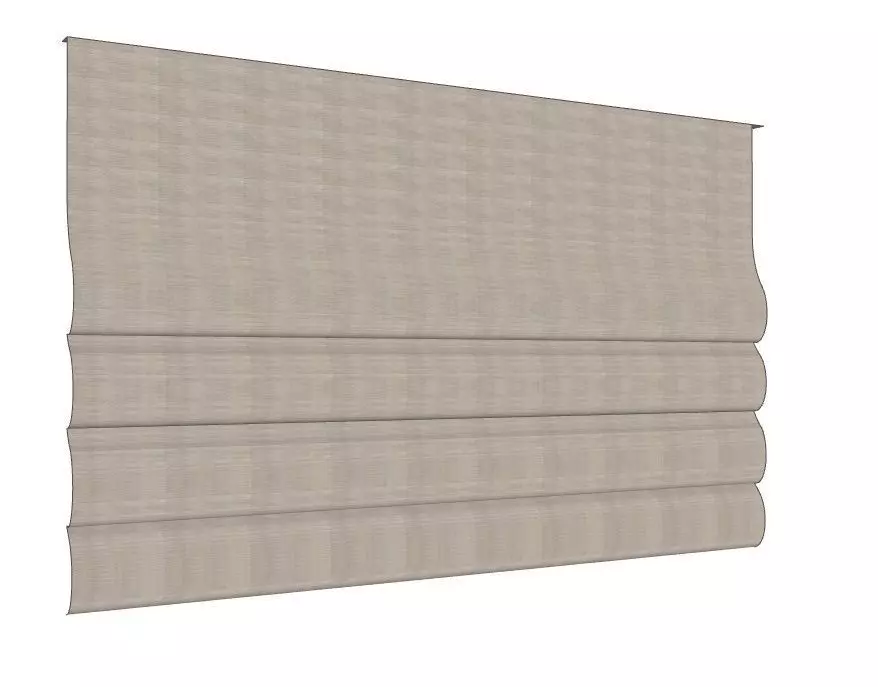 Roman Shade 3D model_0