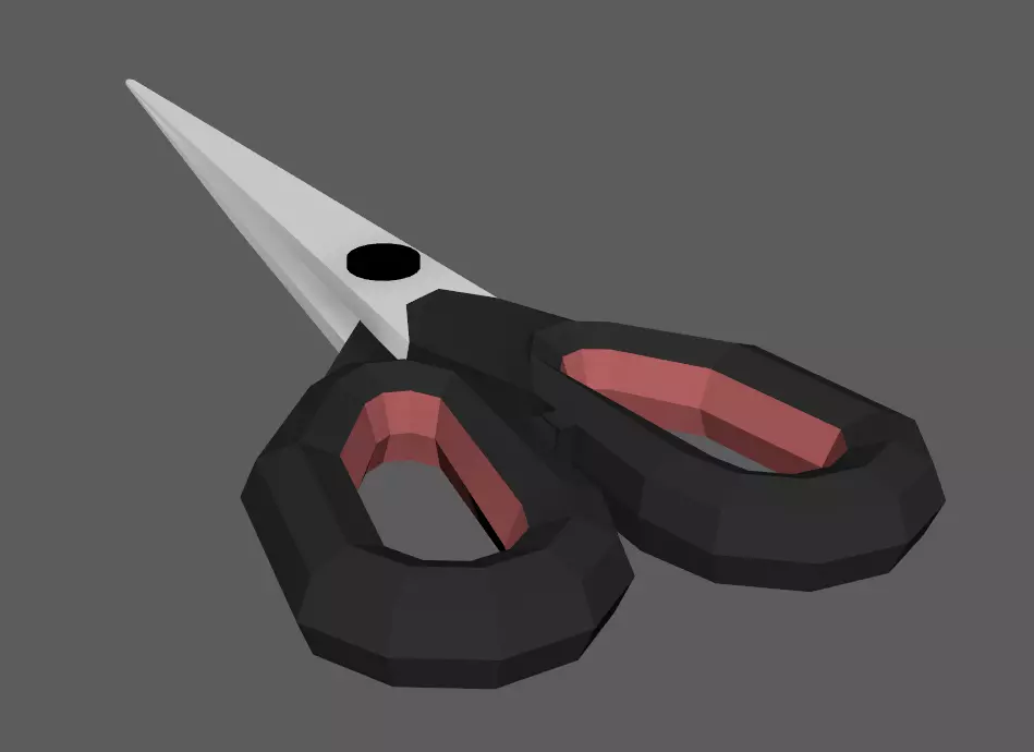 Cooking Shears Low Poly Free low-poly 3D model