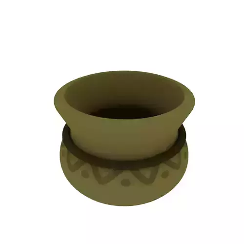Cartoon clay pot
